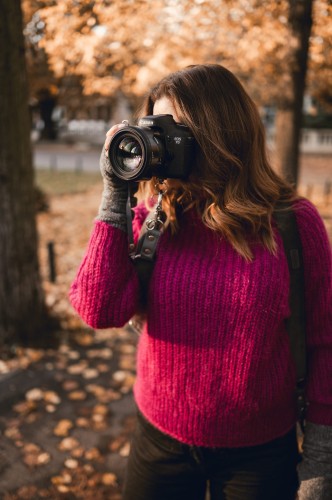 Szelki fotograficzne na 2 aparaty welur Szary, szelki reporterskie szare welurowe