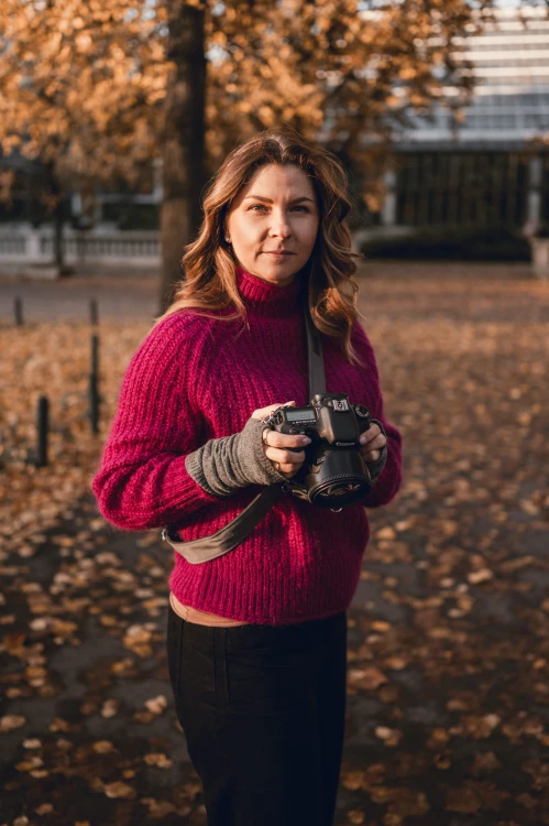 Szelka fotograficzna do aparatu szary welur, pasek do lustrzanki szare welurowe