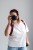 Szelki fotograficzne na 2 aparaty welur BURGUND szelki reporterskie welurowe