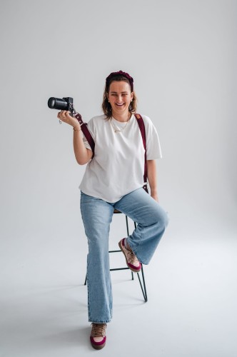 Szelki fotograficzne na 2 aparaty welur BURGUND szelki reporterskie welurowe