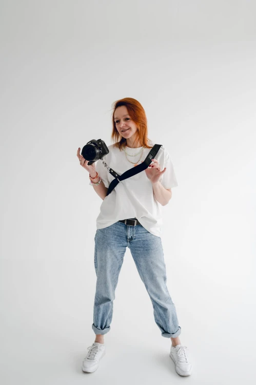 Szelka fotograficzna do aparatu pasek do aparatu czarny welur