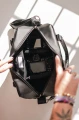 Torba fotograficzna kobieca KROWA Torba dla fotografki z wzorem krówki welur i ekoskóra wodoodporna