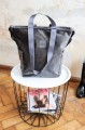 Torbo Plecak Fotograficzny XL Torba na aparat Grey King Welur