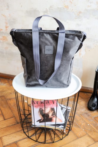 Torbo Plecak Fotograficzny XL Torba na aparat Grey King Welur
