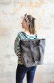 Torbo Plecak Fotograficzny XL Torba na aparat Grey King Welur